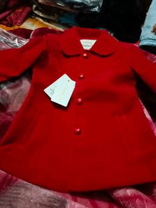 Red Baby Girl's Coat with Tag