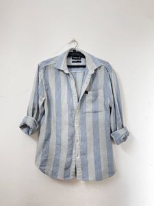 Men Blue Shirt Locomotive