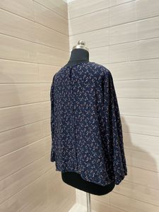 GINA XL navy blue shirt top for women
