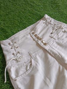 White High waist Jeans Women Trendy