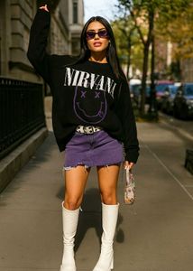 H&M Y2K oversized Nirvana Graphic Sweater