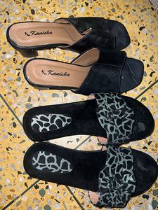 Stylish Black Flats & Sandals