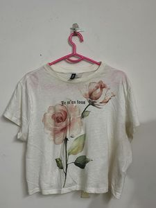 H&M Floral Graphic Tee