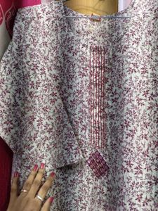 Floral Print Kurta Wth Pant Nd Dupatta
