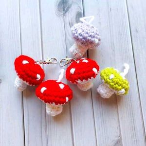 Crochet Mushroom Keychain Set