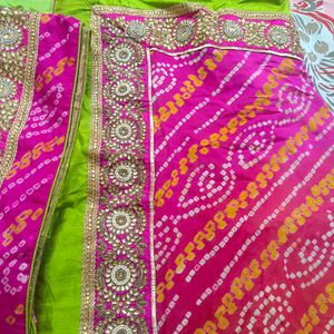 Boutique Hand Work Kundan Sareee