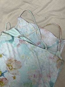Floral Print Spaghetti Strap Dress