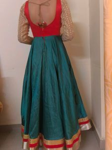 Heavy Wedding Mirror Work Gown