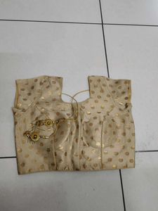 Golden Polka Dot Blouse
