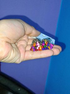 Colorful Jhumka Earrings
