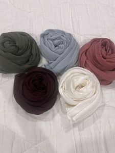 Crinkled Scarfs / Hijabs Combo
