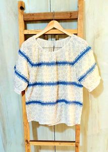 Self Design Cotton Top Size-40