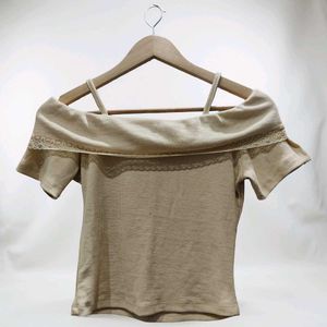 Cute Lace Collar Crop Top