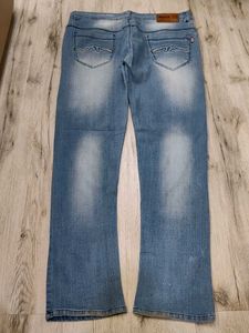 Sc9002 White Bootcut Jeans Waist 36
