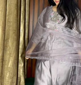 Offer Now To Grab !!Heavy Pastel Grey Suit