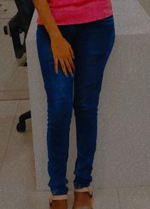 KLM Skinny Jeans, Shaded Blue, Size 28, Just 399/-