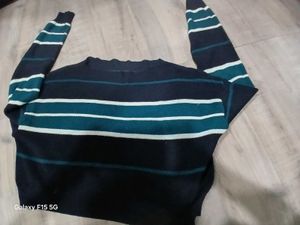 Striped Cropped Sweater