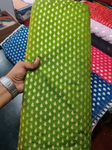 Fancy Chanderi Fabric With Work