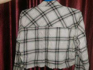 Cropped Plaid Flannel