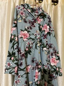 Floral Print  Shirt Dress