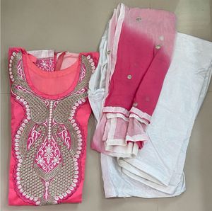 Chanderi Silk Stitched Suit Set