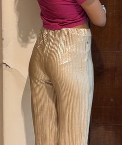Metallic Gold Trousers