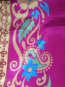 Elegant Crape Pink Saree