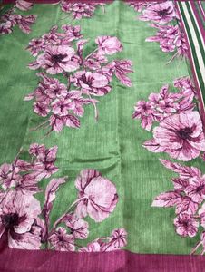 New Floral Saree Without Blouse