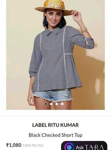 BLACK RITU KUMAR DESIGNED TOP