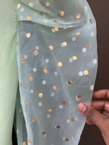 Trendy Green Blouse Top