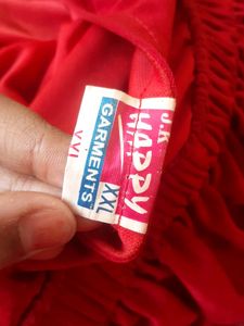 Crimpson Red Coloured Off Shoulder Party Wear ❤.. With Free Cute Gifts ...