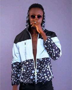 Supreme Reflective Galaxy Windbreaker Jacket