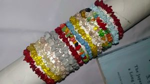 Colorful Stone Bracelet Set (15)+ Freebie