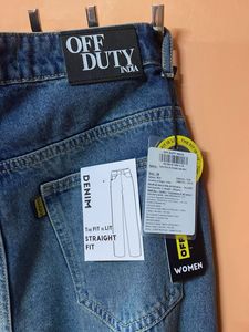 Straight Leg Denim Jeans