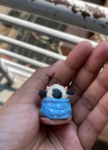 Handmade Clay Moo Work Buddy