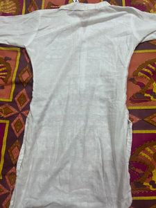 White Embroidered Kurti