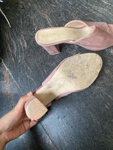 Suede Mauve Heels