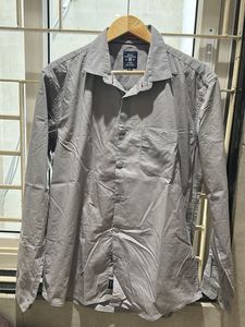 Gray Button-Down Shirt
