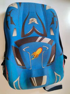 Blue Car Backpack/School Bag