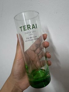 Empty Gin Bottle With Glass Set