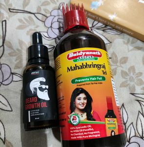Mahabhringraj Hair Oil & Beard Growth Oi