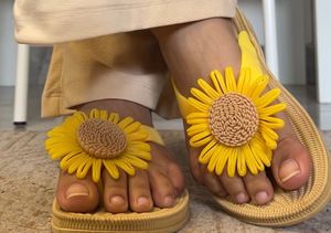 Sunflower Beach Flip Flops