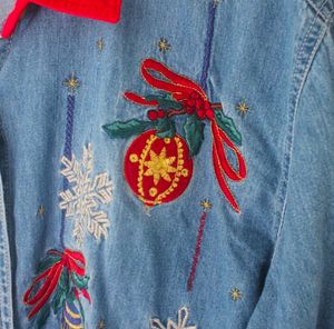 Front Tie Embroidered Shirt