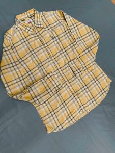 U.S. Polo Assn. Yellow Plaid Shirt