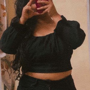 Black Crop Top