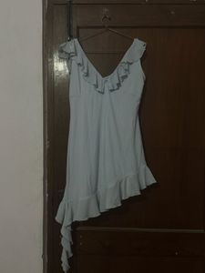 Ruffle Detail Mini Dress