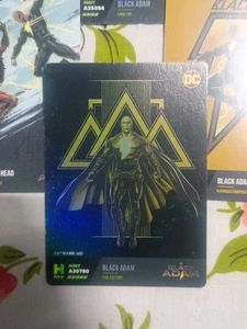 Limited Edition Black Adam DC Hybrid Trading Cards