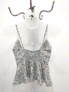 Floral Sleeveless Crop Top