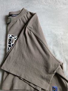 &#34;Oops&#34; Leopard Print Cropped T-Shirt