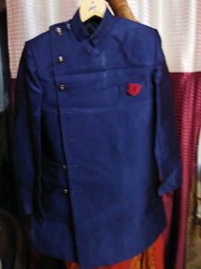 Stylish Blue nehru jacket with kurta and pajama